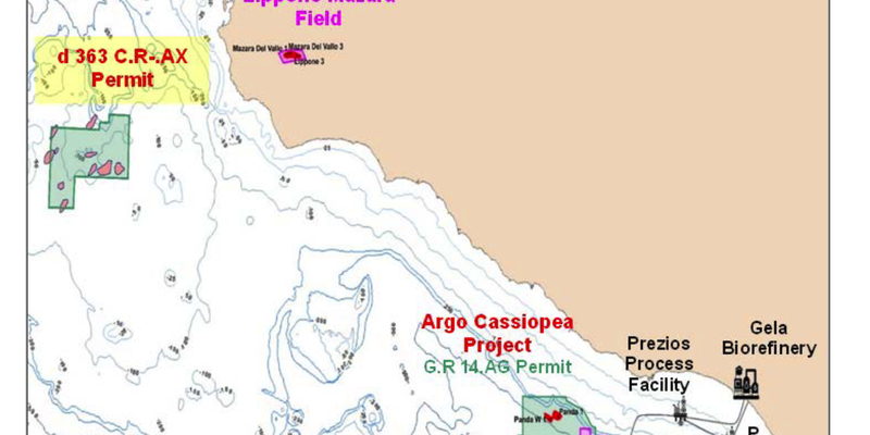 Karte des ADX-Lizenzgebiets vor Sizilien - Foto: ADX Energy über pressetext.de