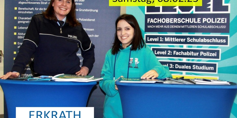 POL-ME: Terminankündigung: Die Polizei stellt sich auf Ausbildungsmesse vor - Erkrath - 2501105 - Foto: presseportal.de