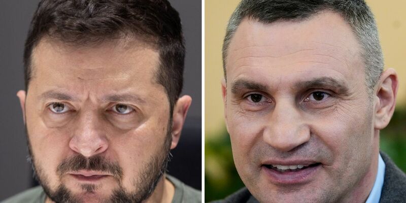 Kiews Bürgermeister Klitschko (r) beklagt eine Einmischung in seine Amtsgeschäfte durch den neuen von Selenskyj eingesetzten Militärgouverneur der Stadt. (Archivbild) - Foto: Efrem Lukatsky AP and President Of Ukraine / dpa