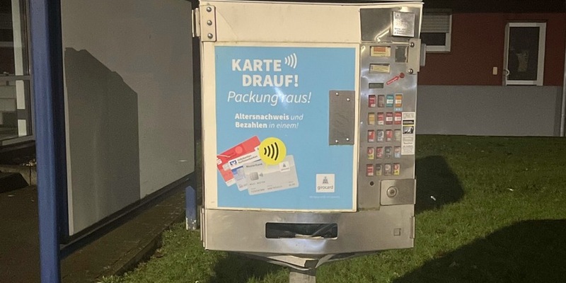 POL-AC: Versuchte Sprengung eines Zigarettenautomaten - Polizei ermittelt - Foto: presseportal.de