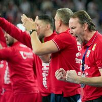 Marin Jelinic spielt mit Kroatien um die Goldmedaille bei der WM.  - Foto: Darko Bandic/AP/dpa