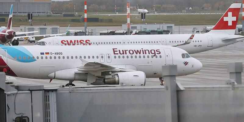 Flugzeuge von Eurowings und Swiss (Archiv) - Foto: über dts Nachrichtenagentur