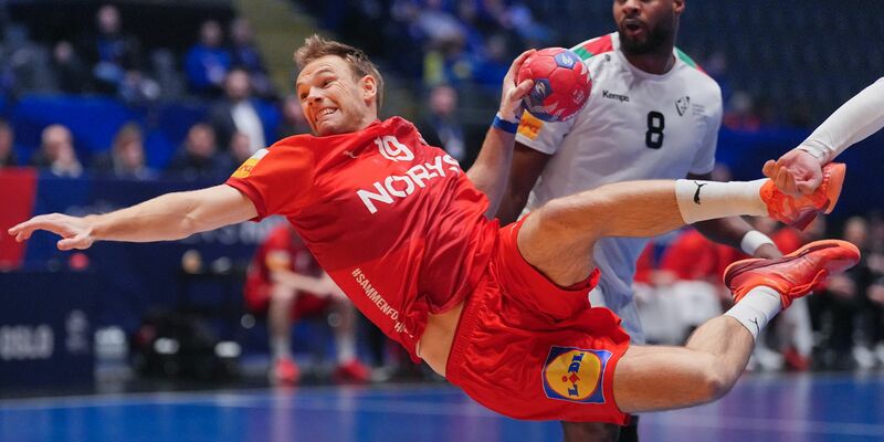 Mathias Gidsel steht mit Dänemark mal wieder in einem Endspiel.  - Foto: Soeren Stache/dpa