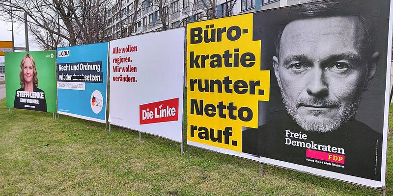 Wahlplakate von Bündnis90/Die Grünen, CDU, Linke und FDP (Archiv) - Foto: über dts Nachrichtenagentur