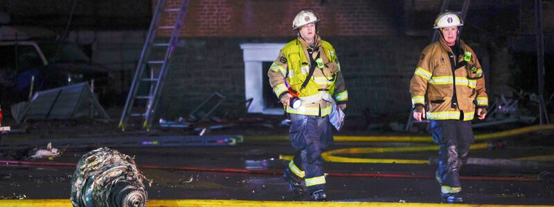 Das Gebiet war großräumig abgestürzt. - Foto: Steven M. Falk/The Philadelphia Inquirer/AP/dpa