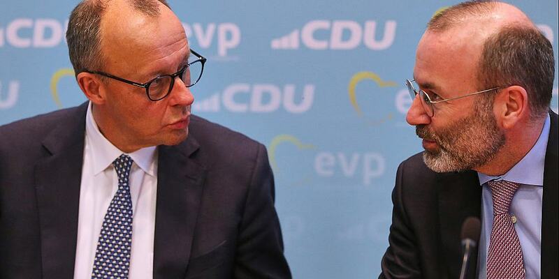 Friedrich Merz und Manfred Weber (Archiv) - Foto: über dts Nachrichtenagentur