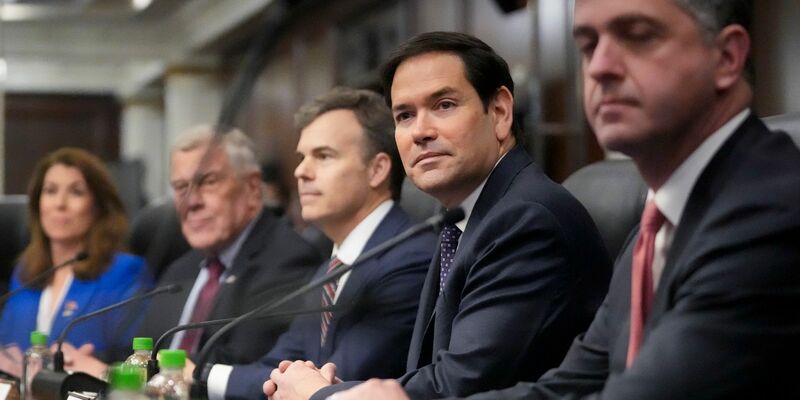 Nach Rubios Lesart will Trump andere Länder «aufrütteln». (Archivbild) - Foto: Mark Schiefelbein/POOL AP/AP/dpa