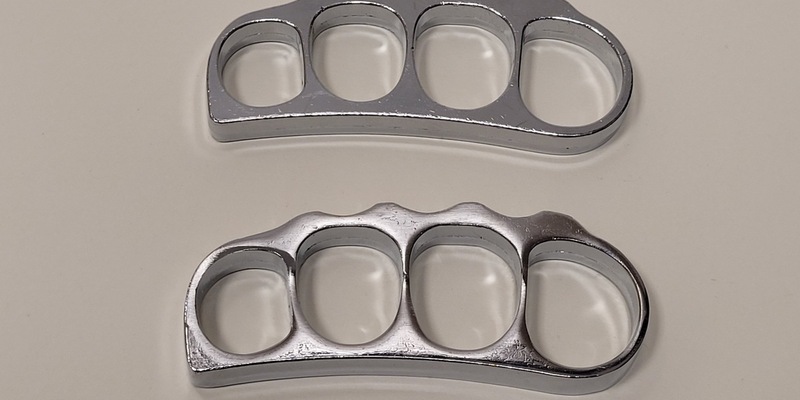 BPOL-HH: (FOTO) Bundespolizei am Hamburg Airport: verbotene Schlagringe führen zur Strafanzeige - Foto: presseportal.de