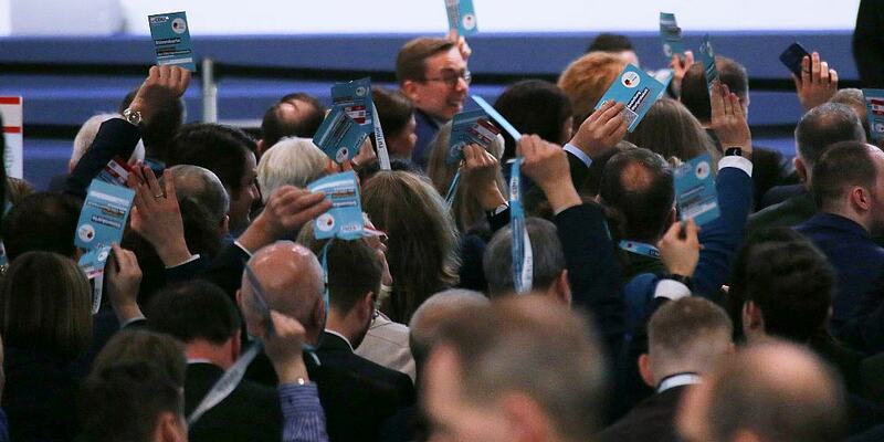 Abstimmung auf CDU-Parteitag am 03.02.2025 - Foto: über dts Nachrichtenagentur
