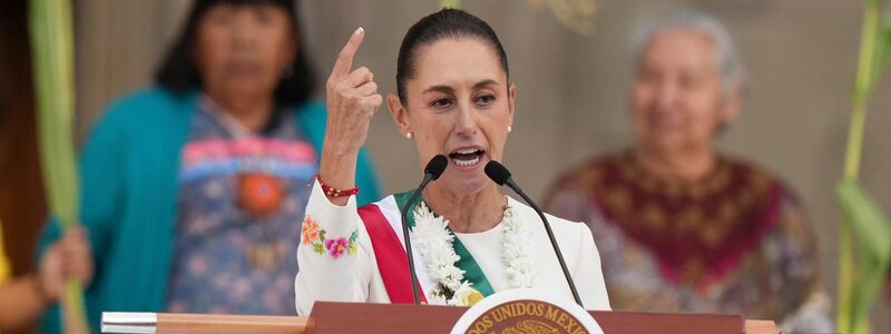 Mexikos Präsidentin Sheinbaum scheint das Schlimmste für ihr Land zunächst abgewendet zu haben. (Archivbild) - Foto: Fernando Llano/AP/dpa