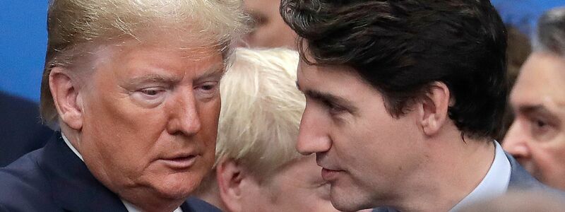 Keine Freunde, aber Nachbarn: Trump und Trudeau - Foto: Evan Vucci/AP/dpa