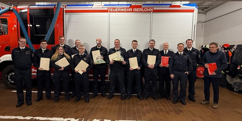 FW-MK: Löschgruppe Bremke auch 2024 sehr gefragt Jahresdienstbesprechung war von Ehrungen, Beförderungen und personellen Veränderungen geprägt - Foto: presseportal.de