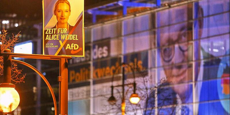 AfD-Werbung vor der CDU-Parteizentrale am 02.02.2025 - Foto: über dts Nachrichtenagentur