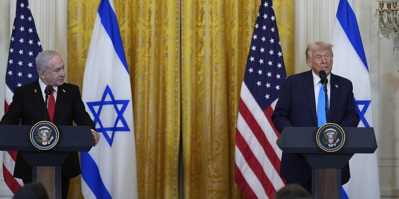 Netanjahu lobt Trumps Pläne für die Zukunft des Gazastreifens. - Foto: Alex Brandon/AP/dpa