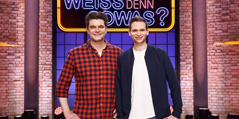 Spaß-Reporter Fabian Köster und Lutz van der Horst bei Wer weiß denn sowas? - Das Wissensquiz vom 10. bis 14. Februar 2025, um 18:00 Uhr im Ersten - Foto: presseportal.de