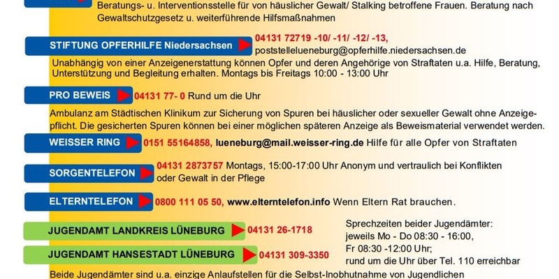 POL-LG: ++ Anhang zum Sachverhalt: Lüneburg - Häusliche Gewalt - Alkoholisierter Mann schlägt Frau - Hinweise ++ - Foto: presseportal.de