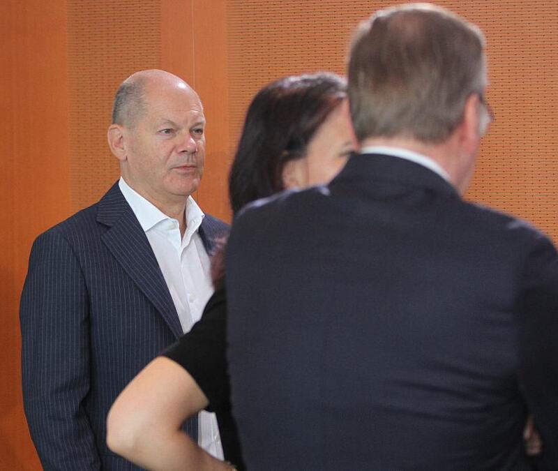 Scholz, Baerbock, Pistorius (Archiv) - Foto: über dts Nachrichtenagentur