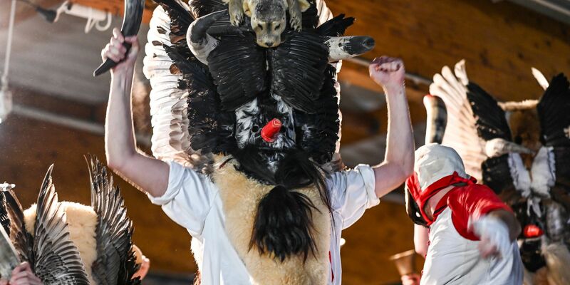 Zum Klaasohm-Fest auf Borkum gehörte bis zum vergangenen Jahr das Schlagen von Frauen mit Kuhhörnern. (Archivbild) - Foto: Lars Penning/dpa