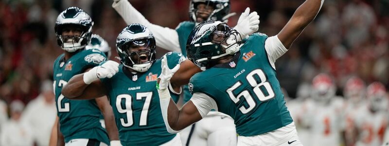 Die Philadelphia Eagles jubeln im Super Bowl. - Foto: Matt Slocum/AP/dpa