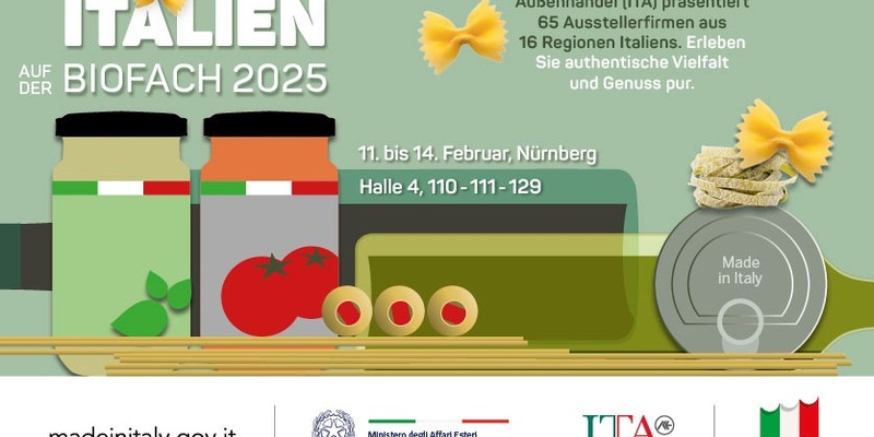 Italian Trade Agency: positive Bilanz für italienischen Gemeinschaftsauftritt auf der BIOFACH 2025 - Foto: presseportal.de