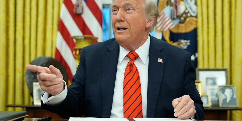 US-Präsident Trump setzt weiter auf Zölle. - Foto: Alex Brandon/AP/dpa