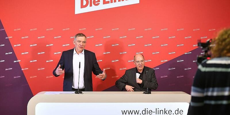 Jan van Aken und Gregor Gysi am 10.02.2025 - Foto: über dts Nachrichtenagentur
