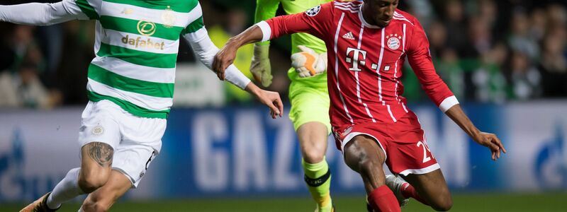 Kingsley Coman (r) war beim letzten Bayern-Spiel im Celtic-Park Torschütze. - Foto: picture alliance / Sven Hoppe/dpa