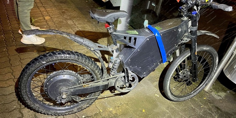 POL-PPWP: Flucht mit selbstgebautem hochmotorisiertem Fahrrad - Foto: presseportal.de