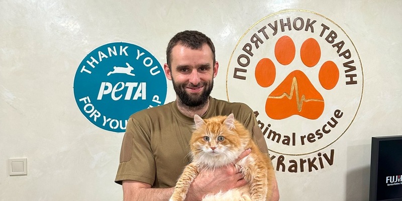 3 Jahre Tierleid und Not in der Ukraine - PETA zieht Bilanz und appelliert an die Herzen der Menschen: 22.000 Rettungen, 1.700 Tonnen Nahrung, 2.000 sichere Plätze, 130 Tiere täglich in der Klinik - Foto: presseportal.de