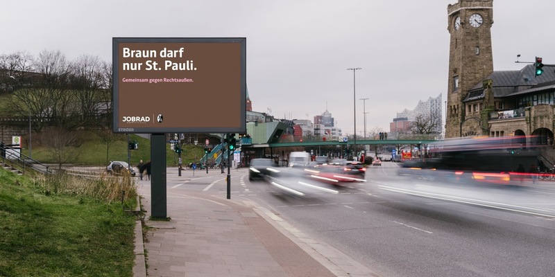 Braun darf nur St. Pauli: Mit JobRad gegen Rechtsaußen - Foto: presseportal.de