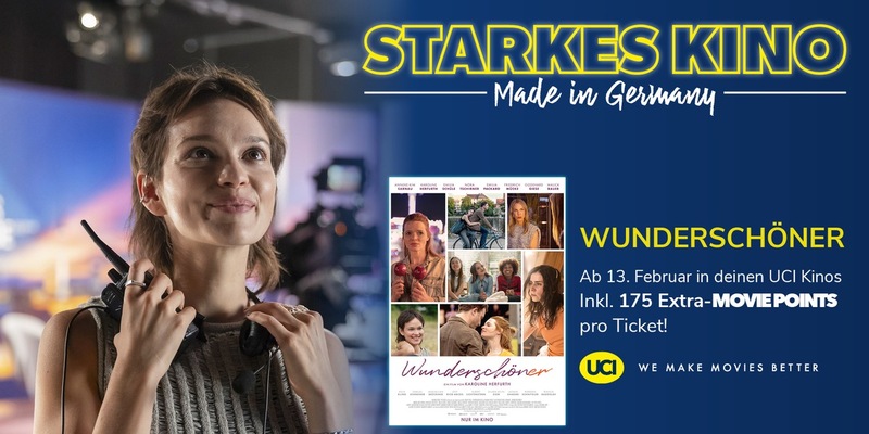 UCI feiert Starkes Kino - made in Germany / Neue Kampagne startet mit Karoline Herfurths WUNDERSCHÖNER - Foto: presseportal.de