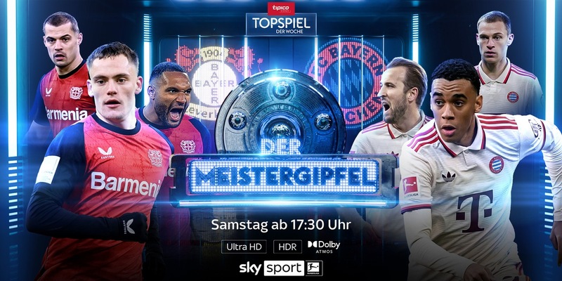 Die Vorentscheidung im Titelkampf? Der Meistergipfel zwischen Bayer Leverkusen und dem FC Bayern am Samstag live und exklusiv bei Sky Sport - Foto: presseportal.de