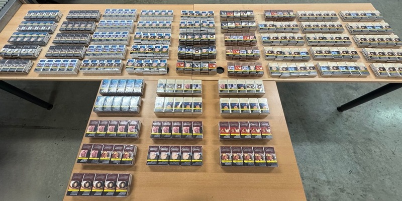 HZA-SW: Dem Zoll ins Netz gegangen - 11.600 Stück unversteuerte Zigaretten aus dem Verkehr gezogen - Foto: presseportal.de