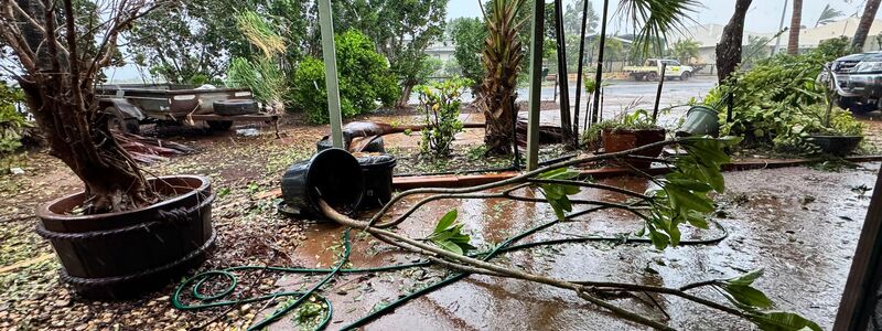 Die Küstenstadt Port Hedland war besonders betroffen. - Foto: Tracey Heimberger/TRACEY HEIMBERGER/AAP/dpa