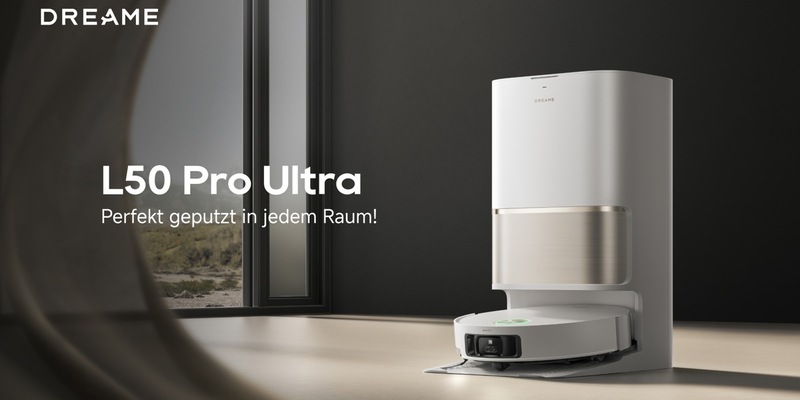 Erstklassige Technik, unglaublicher Preis: Dreame L50 Pro Ultra startet mit 200 Euro Rabatt / Ab sofort: Dreame L50 Ultra Pro ist für 1.099EUR erhältlich - nur für kurze Zeit! - Foto: presseportal.de