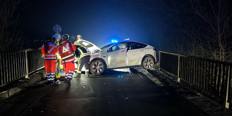 POL-COE: Olfen, K8/ Unfall auf der Steverbrücke - Foto: presseportal.de