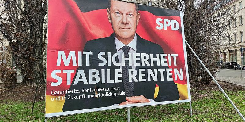 SPD-Wahlplakat mit Olaf Scholz (Archiv) - Foto: über dts Nachrichtenagentur