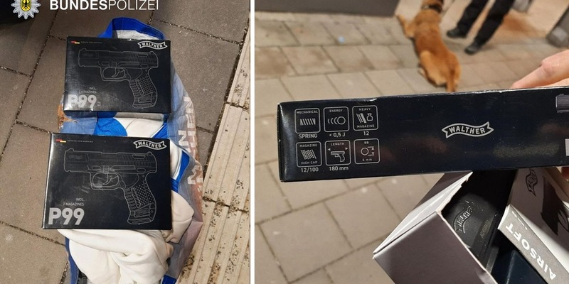 Bundespolizeidirektion München: Mit Softair-Waffe im Zug / Gefährderansprache bei 17-Jährigem - Foto: presseportal.de