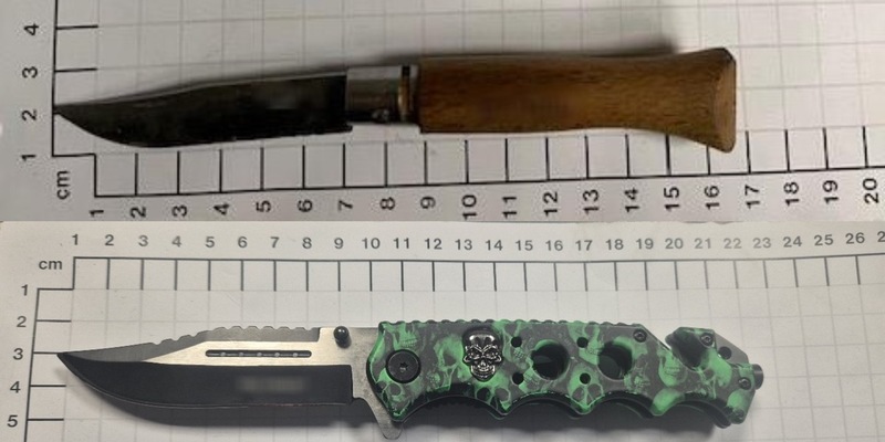 BPOL NRW: Bundespolizei beschlagnahmt Einhandmesser - Foto: presseportal.de