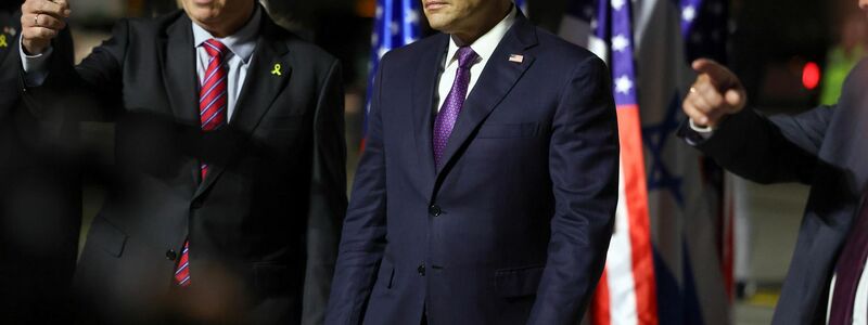 US-Außenminister Rubio ist zu Gesprächen in Israel eingetroffen.  - Foto: Evelyn Hockstein/POOL Reuters/AP/dpa