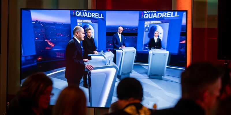 Streit um die Position der AfD in der RTL/ntv-Kanzlerkandidatenrunde - Foto: Michael Kappeler/dpa