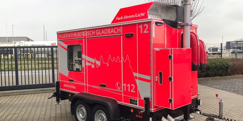 FW-GL: Feuerwehr Bergisch Gladbach beschafft mobilen Stromerzeuger zur Krisenvorsorge - Foto: presseportal.de