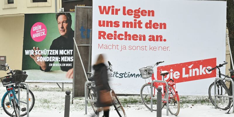 Die Linke steigt laut einer aktuellen Umfrage deutlich in der Wählergunst. (Archivbild) - Foto: Sarah Knorr/dpa