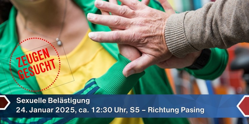 Bundespolizeidirektion München: Betroffene von sexueller Belästigung in der S-Bahn gesucht - Foto: presseportal.de