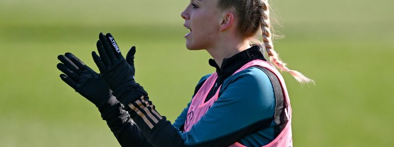 Giulia Gwinn führt künftig die deutschen Fußballerinnen als Stammkapitänin an. - Foto: Arne Dedert/dpa