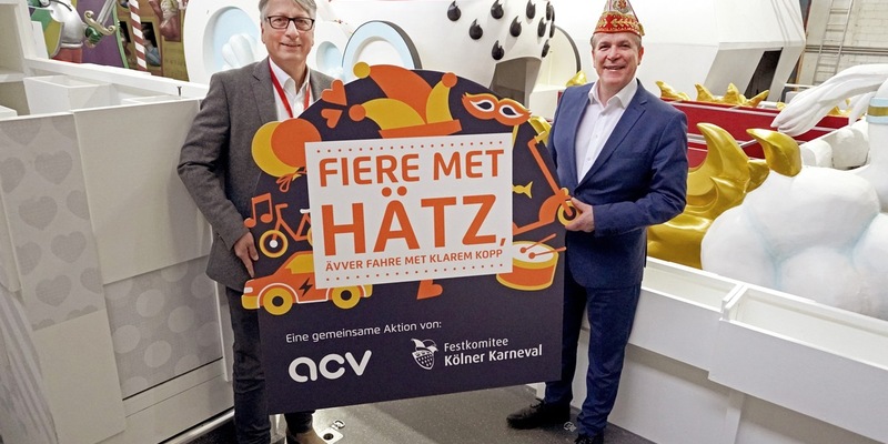 Fiere met Hätz, ävver fahre met klarem Kopp: ACV kooperiert mit dem Festkomitee Kölner Karneval - Foto: presseportal.de