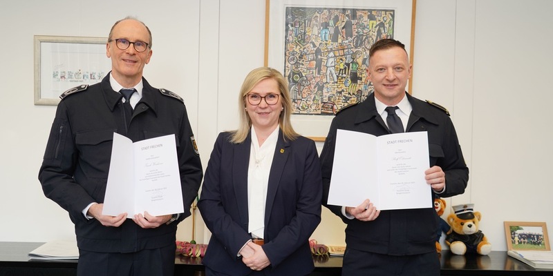FW Frechen: Neuer Leiter der Freiwilligen Feuerwehr Frechen ernannt - Foto: presseportal.de
