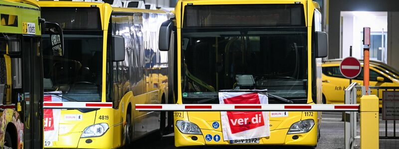 Am Freitag wird in mehreren Bundesländern der Nahverkehr bestreikt. (Symbolbild)  - Foto: Soeren Stache/dpa