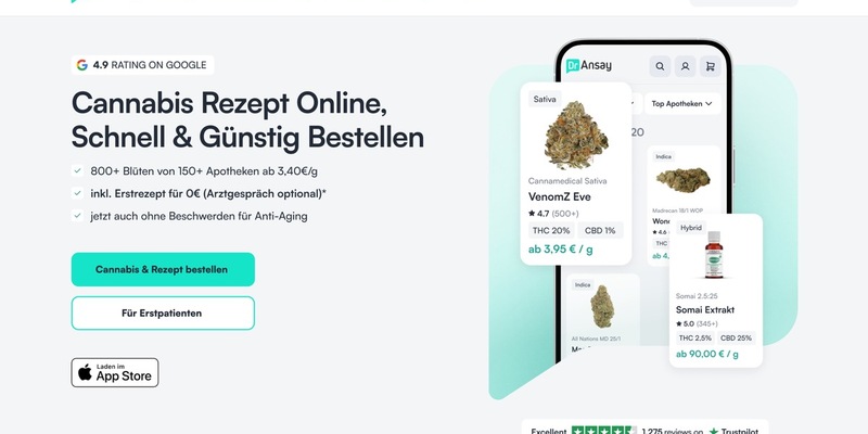 Cannabis für alle von Apotheken: Marktführer DrAnsay.com setzt Regierungsversprechen um - Foto: presseportal.de