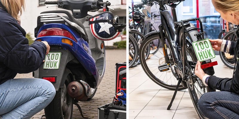 Erst versichern, dann losfahren: Mopeds, E-Scooter und S-Pedelecs brauchen neues Versicherungskennzeichen - Foto: presseportal.de